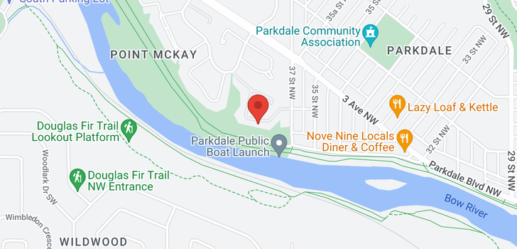 map of 3825 Point Mckay Road NW